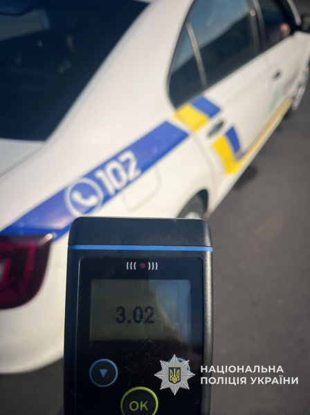 У Батуринській громаді спіймали нетверезого мотоцикліста з показником 3,02 проміле