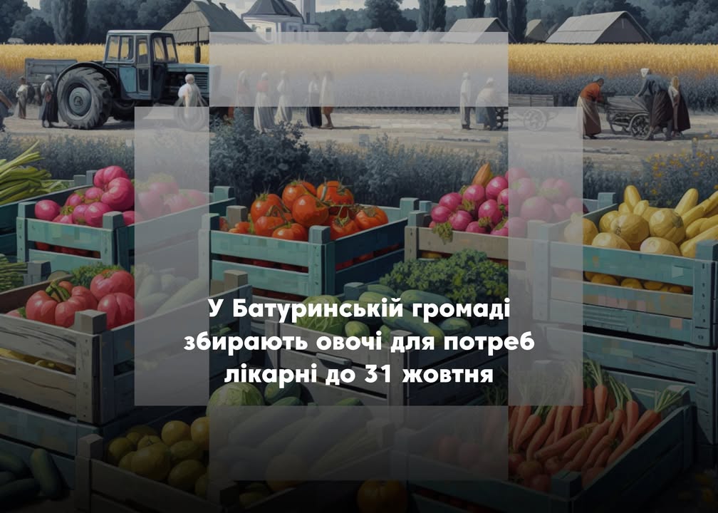 У Батуринській громаді збирають овочі для потреб лікарні